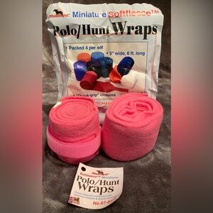 Mini Royal Miniature Softfleece Pink Hunt/Polo Wraps- Set of 4